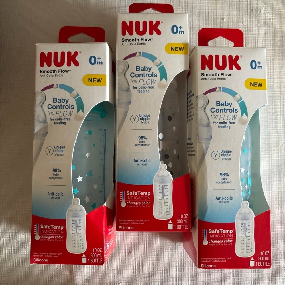 NUK Smooth Flow Anti-Colic Baby Bottles